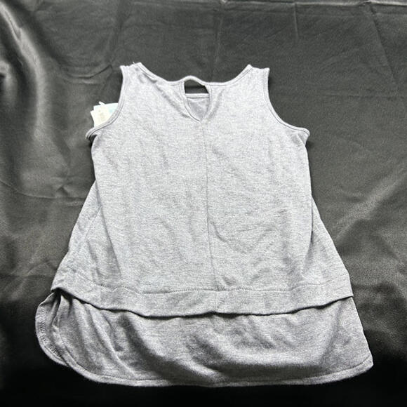 Old Navy Girls Blue Grey Tank Sleeve Shirt Size S 6/7Y NWT Casual Top - Picture 5 of 5